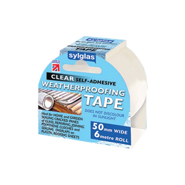 Sylglas Weatherproofing Tape 50mm x 6m Clear