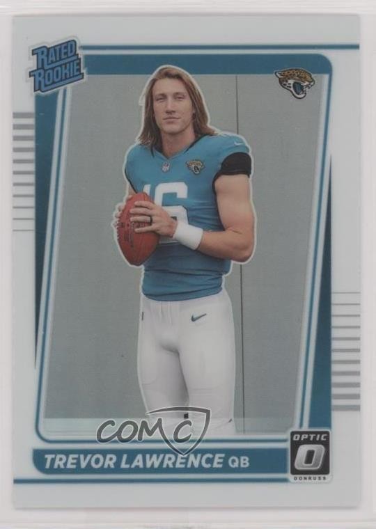 2021 Panini Donruss Optic Rated Rookie Holo Prizm Variation Trevor Lawrence sq1