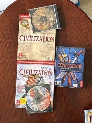 Sid Meier Civilization III PC   Civ III + Play the World + Conquests: CDs/Guides