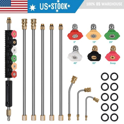 #ad 97in Pressure Washer Wand Set Extension Replacement Lance Cleaning Tool 4000 PSI $33.00