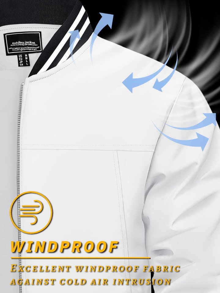Casual Mens Thin Bomber Jacket For Spring Autumn Wear main image 0