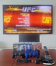 Sony Playstation 3 Slim CECH-3001A 160GB PS3 Bundle w/ Six Games Two Controllers