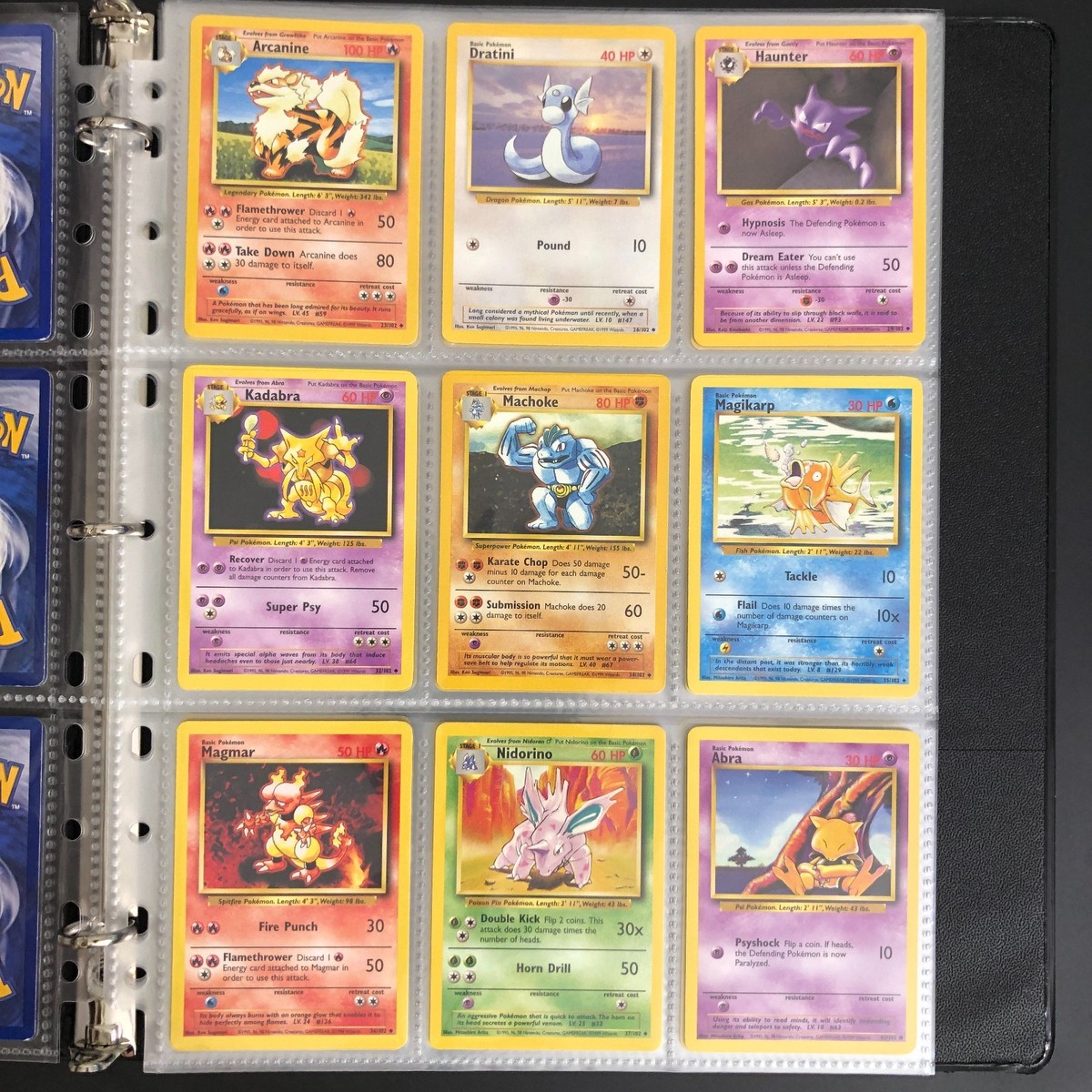 Pokémon Card Binder Collection - SL Base, Jungle, Fossil, Gym Sets