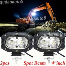 2PCS LED WORK LIGHTS fit Caterpillar Skid Steers Excavator Forklift Loader Light