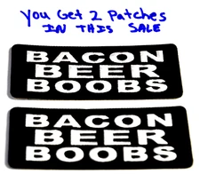 Patch BACON BEER BOOBS 1.5"X4" iron on party favor fun gift UGET2 418 christmas