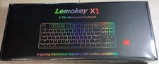 Lemokey X1 A TKL  Gaming Mechanical Keyboard With LED Backlighting NEW SEALED