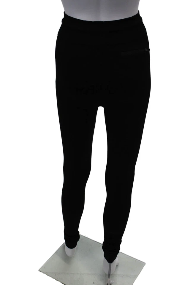 Pantalones deportivos Falke para mujer cintura elástica con cordón negros talla XS Foto 3 de 4