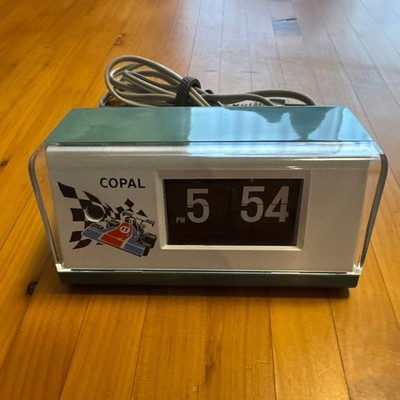 COPAL Flip Clock Racing Car Retro Japan KP160 Vintage F1 Desk