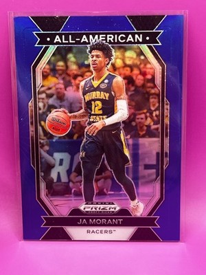 2024 Prizm Draft Picks - Ja Morant All American Blue #12/199 Jersey Number JSY#