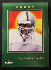 TEYO JOHNSON 2003 Fleer Avant #79 Rookie Card RC #430/699 NFL Oakland Raiders. rookie card picture