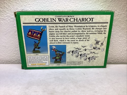 Warhammer Fantasy- Chieftain Grom's Goblin War Chariot complete unsealed MS7510 - Picture 3 of 7