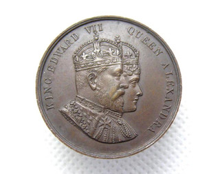 HISTORICAL MEDAL HIGH GRADE 1902 KING EDWARD VII CORONATION BRONZE (XZ02)