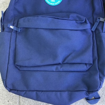 Dutch Bros Dark Blue Backpack with Front Patch Limited Edition Dutch Bros Backpack Navy Blue with  main image 2