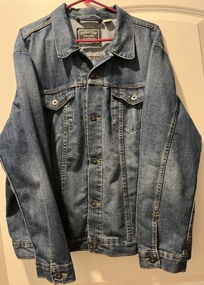 Levi s Signature Gold Denim Trucker Jacket Mens Size XL Casual Classic Jean