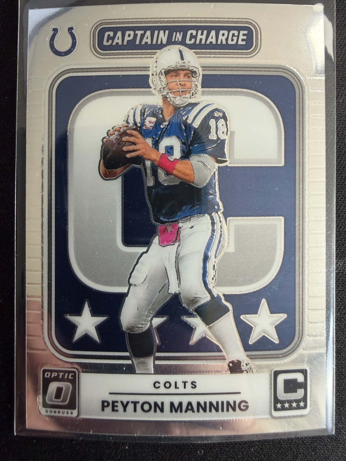 Peyton Manning #9 Captain in Charge 2025 Donruss Optic