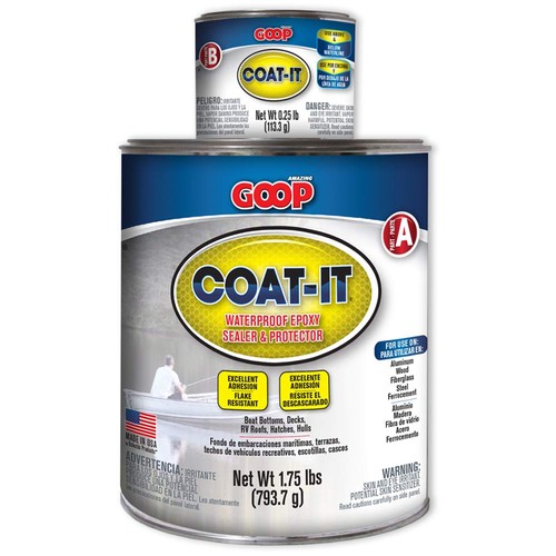 Amazing GOOP 5400040 Coat-It Waterproof Epoxy Sealer & Protector - 2 lb Kit,