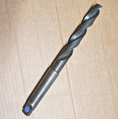 7/8'' Drill Bit MORSE Taper Shank, 11'' Length, 3MT, HSS, USA National