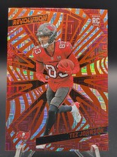 2025 Panini Revolution Tez Johnson RC /299 Orange Levels Tampa Bay Buccaneers