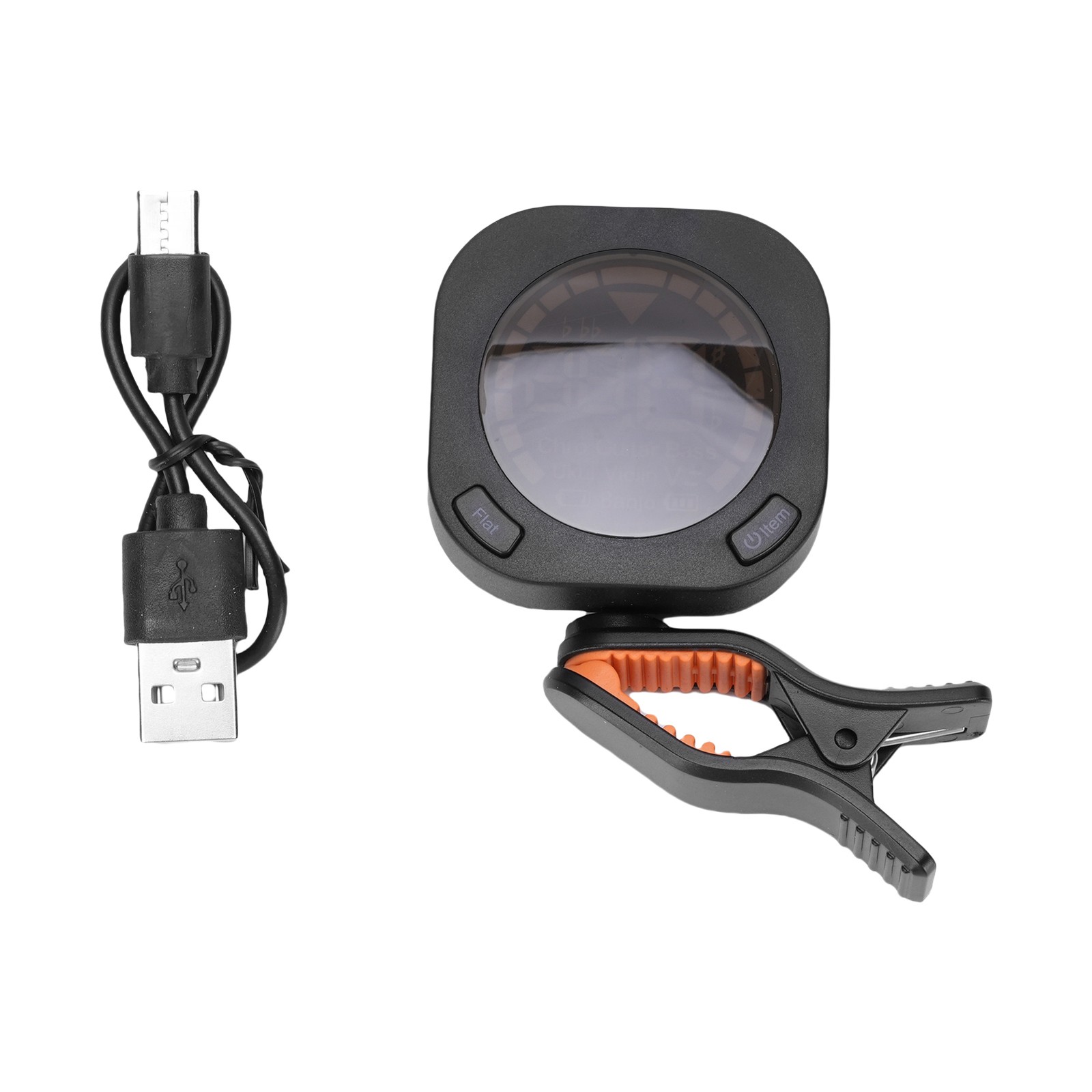 Guitar Tuner Clip On For Chromatic Guitar Bass Violin Ukulele Portable ZGZD