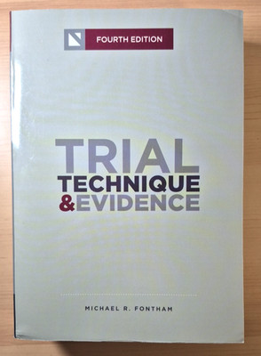 Trial Technique and Evidence (NITA) by Michael R. Fontham NEW