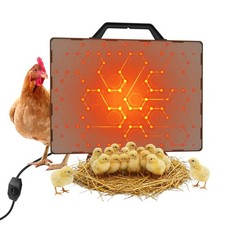 Smart Chicken Heater Brooder, 140W Radiant Heat Panel with Adjustable Temp, C...