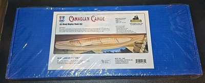 Midwest Products Canadian Canoe Wood Display Model Kit Factory Sealed! US Seller