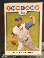 C.C. SABATHIA #270 2008 Topps Baseball QTY Cleveland Indians