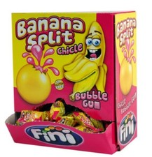 MEGAPACK BANANA SPLIT - BUBBLE GUM - KAUGUMMI -  200 STÜCK - 1 KG  BY FINI