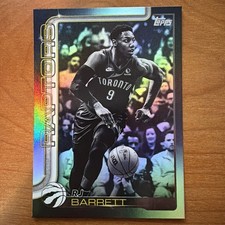 RJ Barrett Blackout Foil SP 2025-26 Topps Exclusive Flagship #33 Raptors