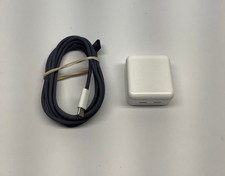 Genuine Apple 35W USB-C Dual Power Adapter A2571 with Dark Grey Magsafe 3 Cable 