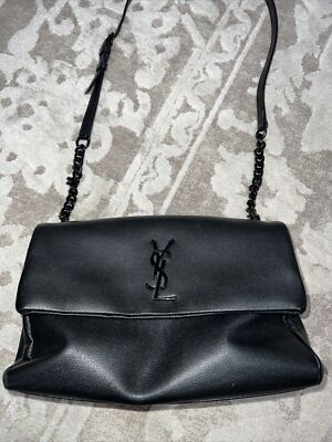 Ysl West Hollywood Shoulder Bag Medium Black | eBay