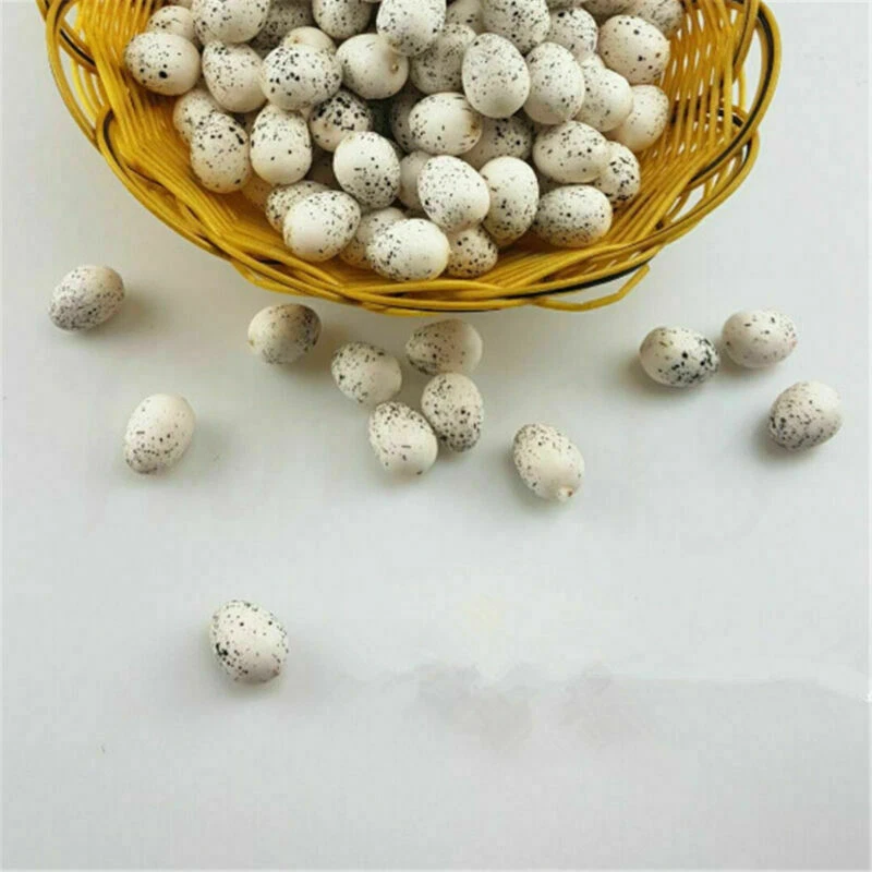 10pcs Artificial Foam Quail Egg Fake Egg Faux Home kitchen Micro Landscape Decor - Image 2 of 2