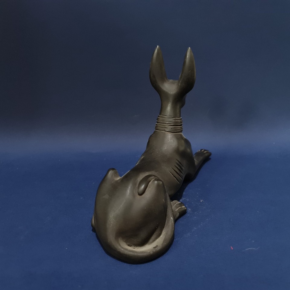 Ancient Egyptian Antiques Seated Statue Egyptian God ANUBIS Egyptian