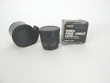 Ambico Video Wide Angle Lens 0.6x Model V-0315 With Leather Case In The Box