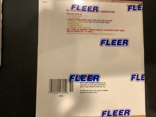 1995 Fleer Update Baseball ⚾️ Jumbo Packs Factory Sealed Box 📦 - Picture 4 of 5