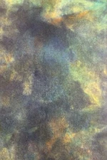 Stained Glass blue green  HAND DYED RUG HOOKING WOOL Fat 1/8 Spotted Cur