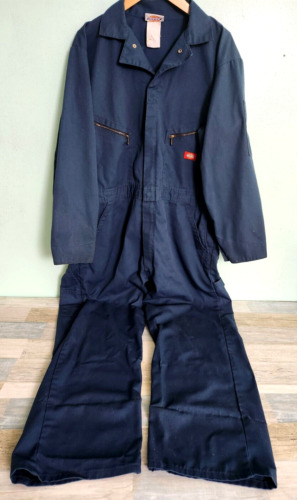 Vintage Dickies Navy Blue Work Mechanic Coveralls 