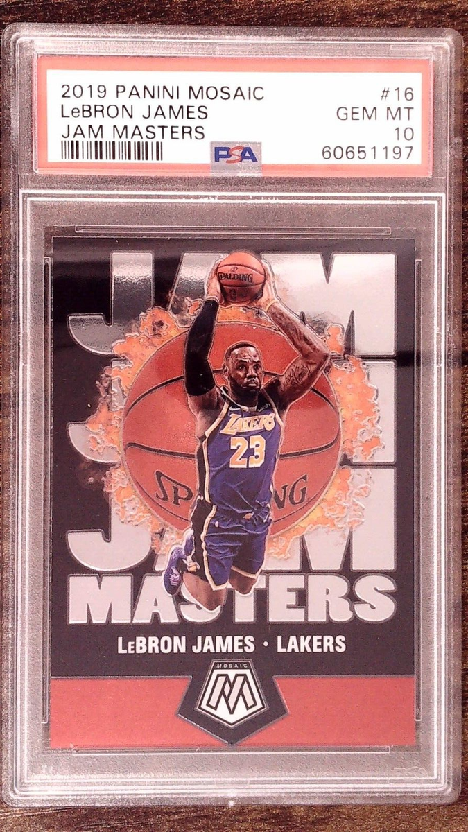 LEBRON JAMES 2019 Mosaic #16 Jam Master insert PSA 10 + COUPONS + 