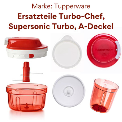 Tupperware Ersatzteile Turbo A-Deckel Messer Klinge Zwiebelschneider Happy Quick
