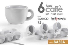 SET 6 TAZZINE Caffè TAZZINA SPESSORATO PESANTE BAR CLASSICO MODERNO 95 ML