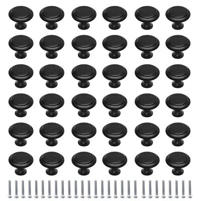 36 Pack Kitchen Cabinet Knobs Round Cupboard Handles for Bathroom Wardrobe