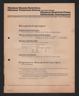 MÜNCHEN, Brief 1929, Knorr & Hirth GmbH Münchner Neueste Nachrichten