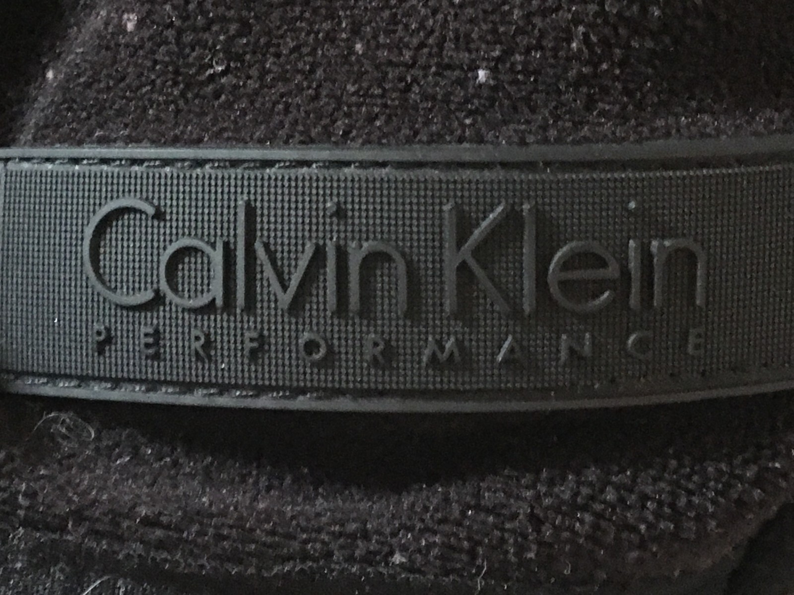 Calvin Klein Performance Solid Black Zip Up Soft … - image 2