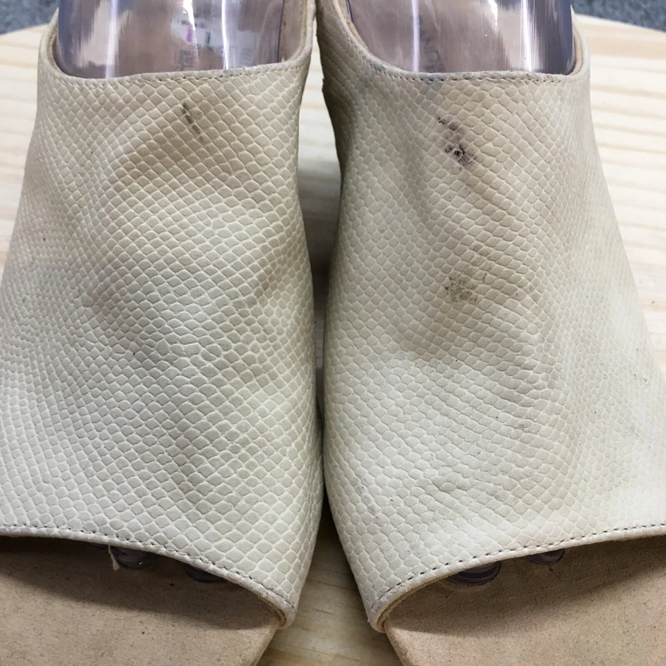 Salto Bandolino Feminino 8,5 M Galatee Biqueira Aberta Cunha Couro Bege - Imagem 4 de 4