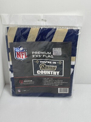Los Angeles Rams Flag 3' x 5' NFL Licensed You re In Rams Country Poly