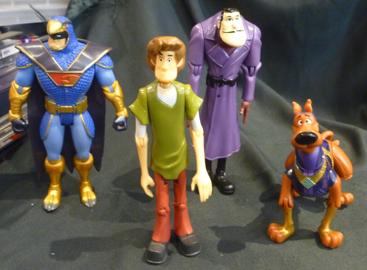 4 x Scoob Movie Scooby Doo Action Figure Toy Figures