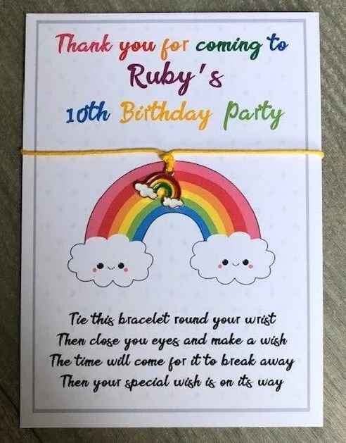 Personalised wish shop bracelets