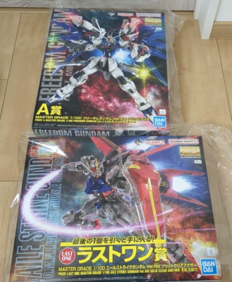 MG Freedom & Aile Strike Gundam Set Model Kit GUNPLA Ichiban Kuji