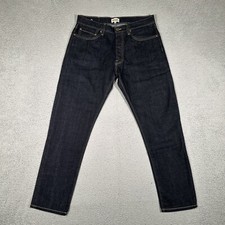 Hart n Dagger Jeans Mens 33x30 Blue Tapered Fit Denim Button Fly Made in USA