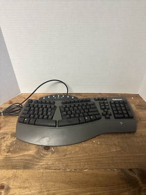 Fellowes Microban Ergonomic Wired PS/2 Keyboard KB-9938